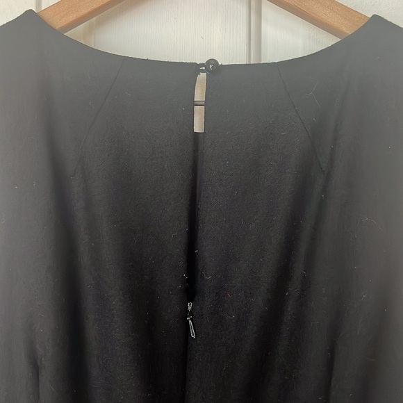 Banana Republic | Wool Sleeveless Black Sheath Dress Size 12P Classic Office - Picture 6 of 11